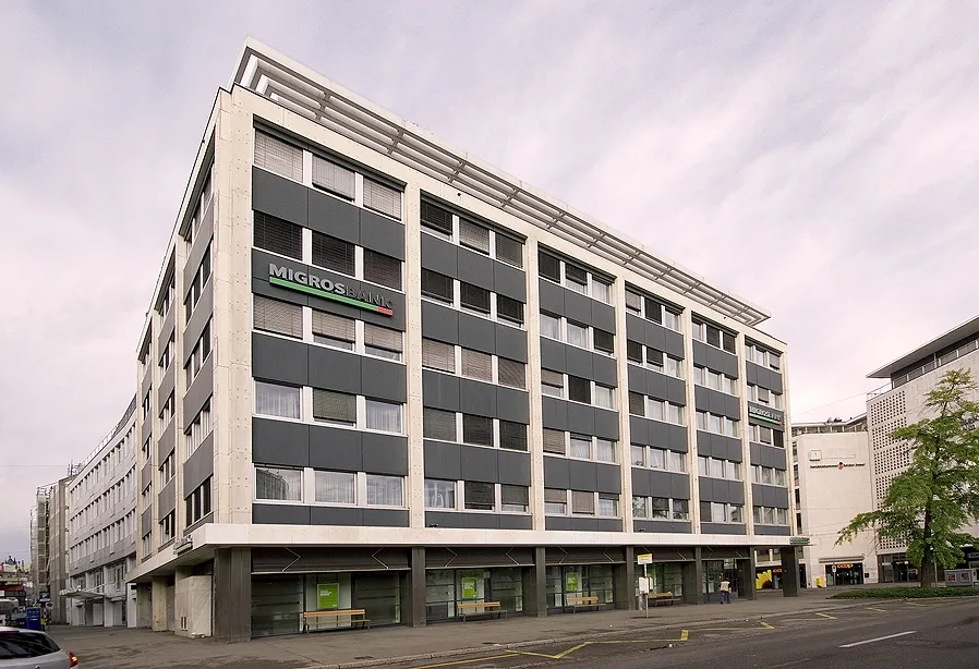 Hauptbild Neue Geschäftsstelle, Hauptsitz Basel, Migros Bank, Basel